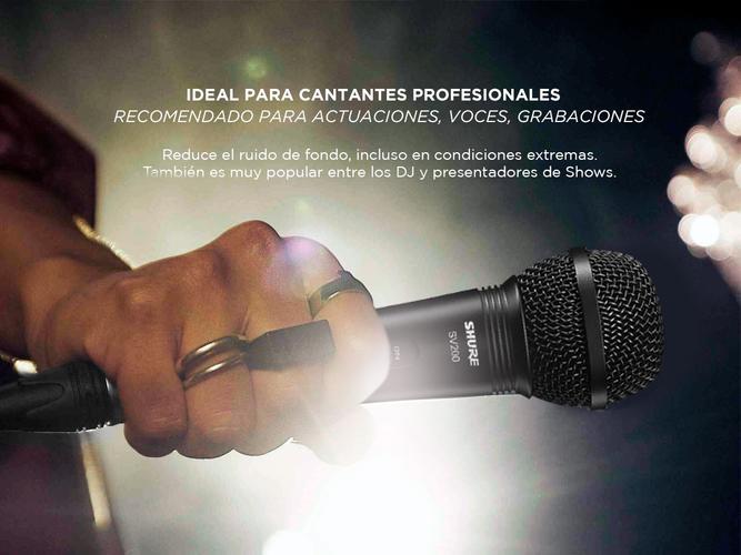 Microfono Shure Sv200 Dinamico Vocal Karaoke - 2