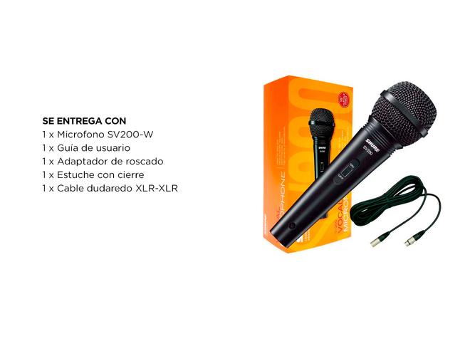 Microfono Shure Sv200 Dinamico Vocal Karaoke - 4