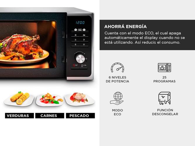 Microondas Samsung de Interior Cerámico 23L con Grill - 2