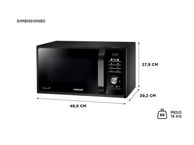 Microondas Samsung de Interior Cerámico 23L con Grill - 4