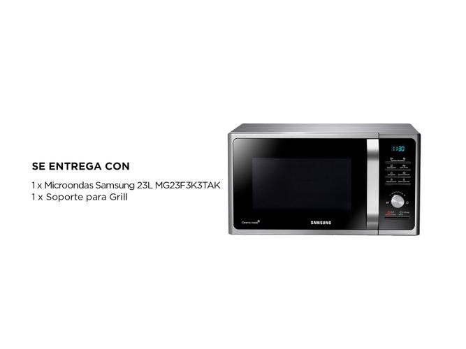 Microondas Samsung MG23F3K3TAK 23L con Grill - 6