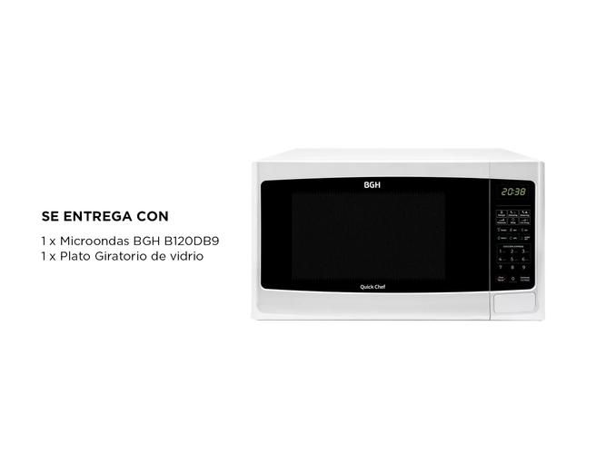Microondas Digital BGH Quick Chef B120DB9 20L  - 6