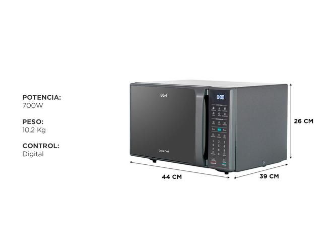 Microondas Digital BGH 20 litros ECO B120DS20 - 4