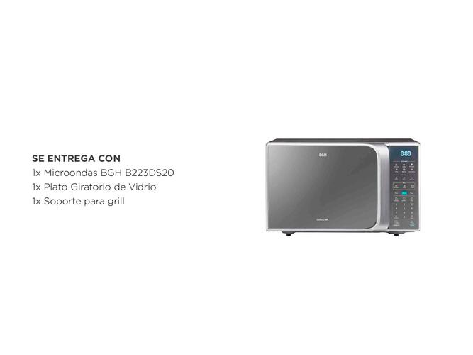 Microondas Digital BGH 23 litros ECO B223DS20 con Grill - 6
