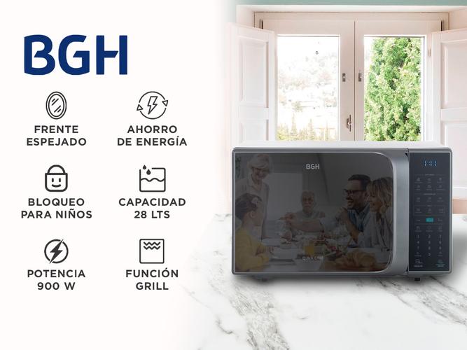 Microondas Digital BGH 28 litros ECO B228DS20 con Grill - 1