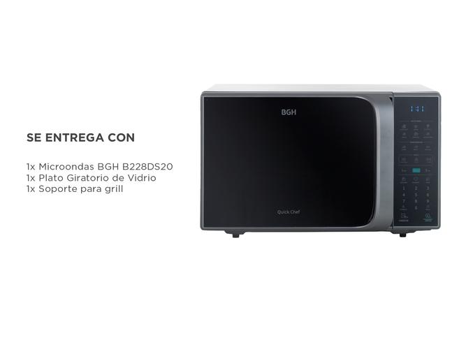 Microondas Digital BGH 28 litros ECO B228DS20 con Grill - 6