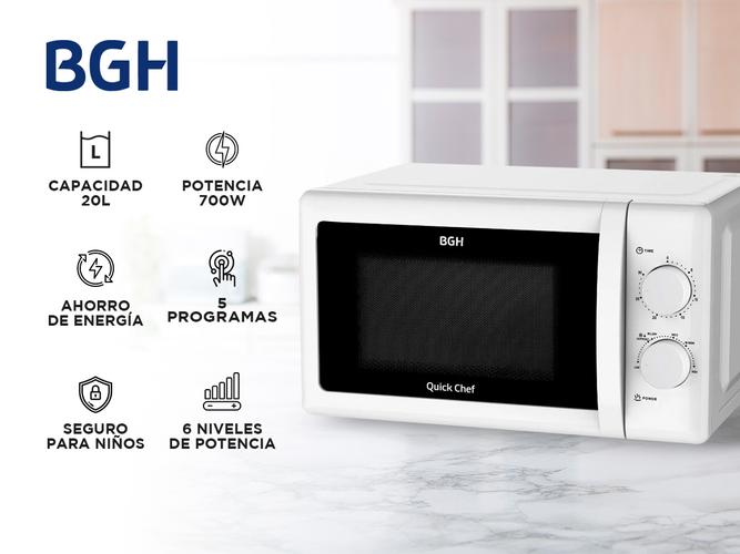 Microondas BGH Quick Chef 20 litros B120M20 - 1