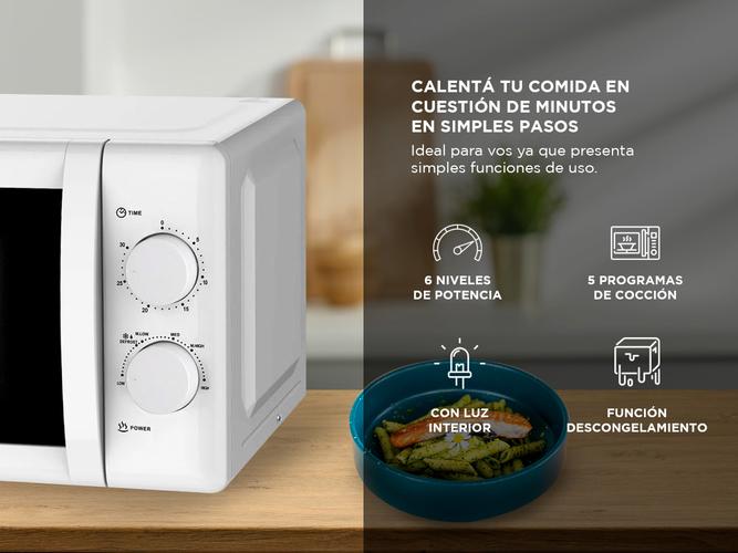 Microondas BGH Quick Chef 20 litros B120M20 - 2