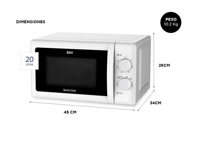 Microondas BGH Quick Chef 20 litros B120M20 - 4