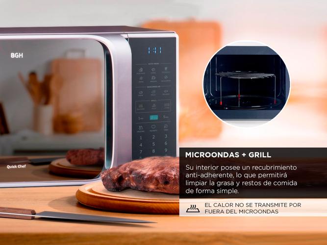 Microondas Grill BGH Quick Chef B228DS20 silver 28L - 2