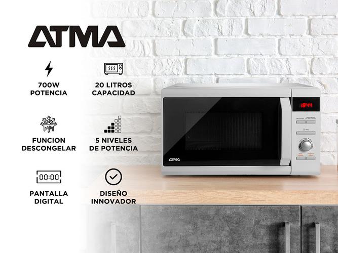 Microondas Atma Easy Cook MD1720N 700W Blanco 20L  - 1