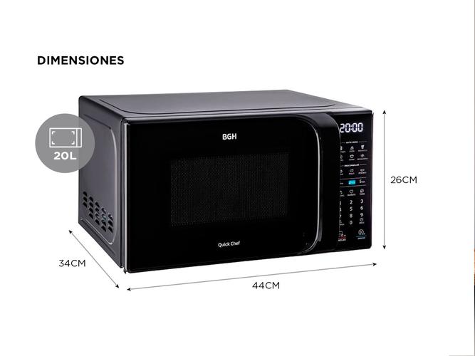 Microondas BGH Eco Digital 20 Litros B120DN20 700w - 5