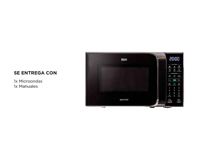 Microondas BGH Eco Digital 20 Litros B120DN20 700w - 6