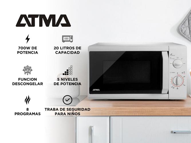 Microondas Atma Easy Cook  20 Litros MR1720NPI Rotativo 700W - 1