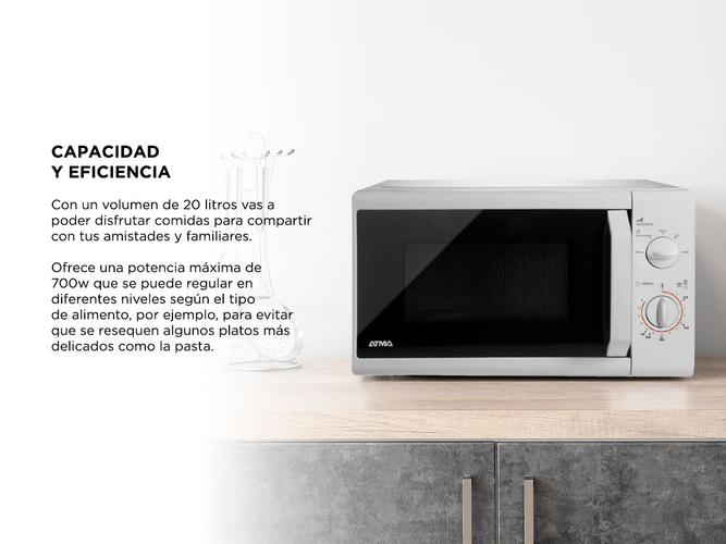 Microondas Atma Easy Cook  20 Litros MR1720NPI Rotativo 700W - 3