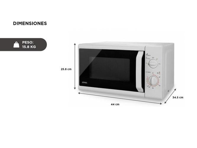 Microondas Atma Easy Cook  20 Litros MR1720NPI Rotativo 700W - 4