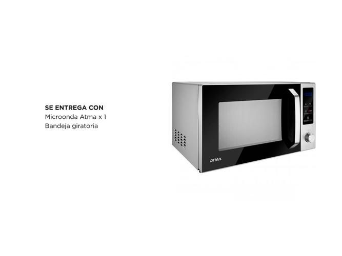 Microondas 28 Lts Atma MD1828GN Acero Inox con Grill - 5