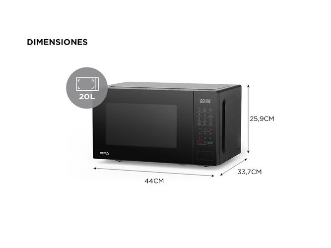 Microondas Digital Atma MATDB20CN De 700w 20lts - 4