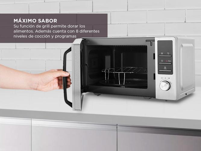 Microondas Atma 17L Acero Inoxidable Display Digital 700w - 2