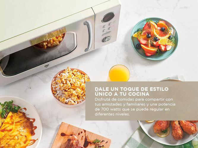 Microondas Digital Vintage Atma 20Lts Display Blanco - 2