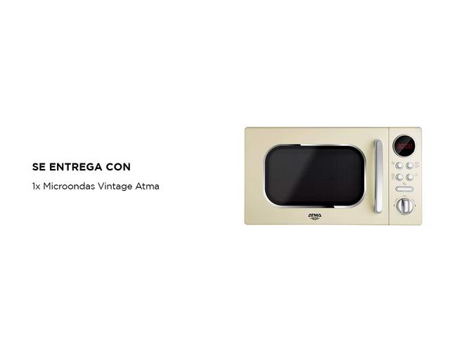 Microondas Digital Vintage Atma 20Lts Display Blanco - 5