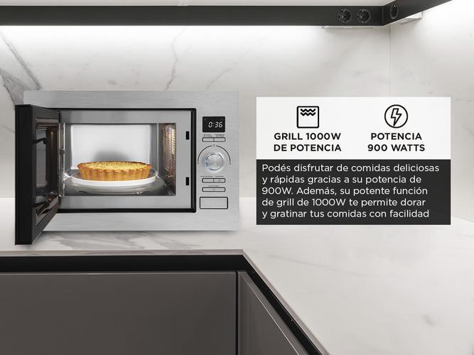 Microondas Atma Acero Inoxidable 25 Lts 900W  Outlet - 2