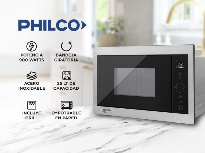 Microondas con Grill Panel Táctil Predicta 25 L Philco - 1
