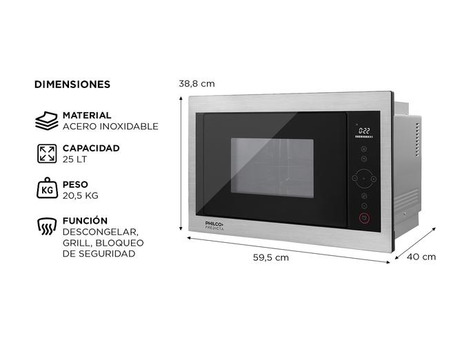 Microondas Panel Táctil Predicta 25 L Philco Outlet - 4