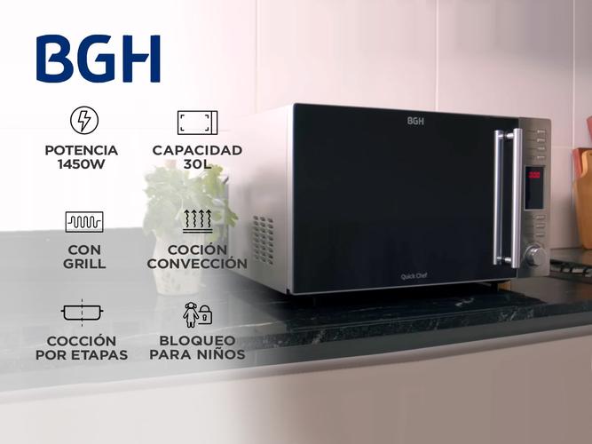 Microondas BGH Quick Chef Trifunción - 1