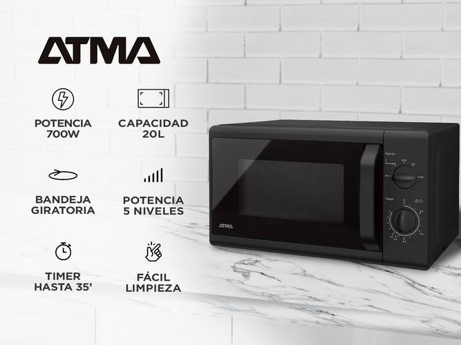 Microondas Rotativo Atma 20L 700W MATRB20AN  - 1