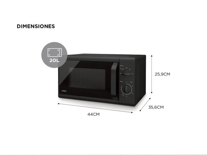 Microondas Rotativo Atma 20L 700W MATRB20AN  - 4
