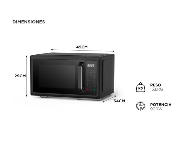 Microondas Digital Atma 28 litros Con Grill - 4