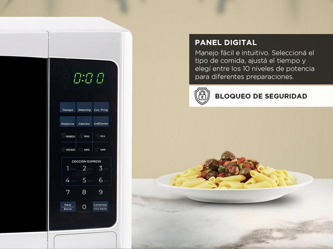 Microondas Grill BGH Quick Chef 28 litros B228DB9 Blanco - 2