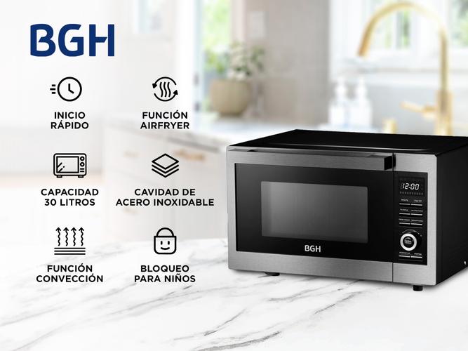 Microondas Air Fryer BGH 30 litros B330DFN24 Panel Digital - 1