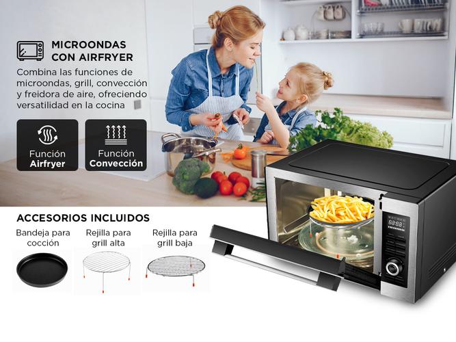 Microondas Air Fryer BGH 30 litros B330DFN24 Panel Digital - 2
