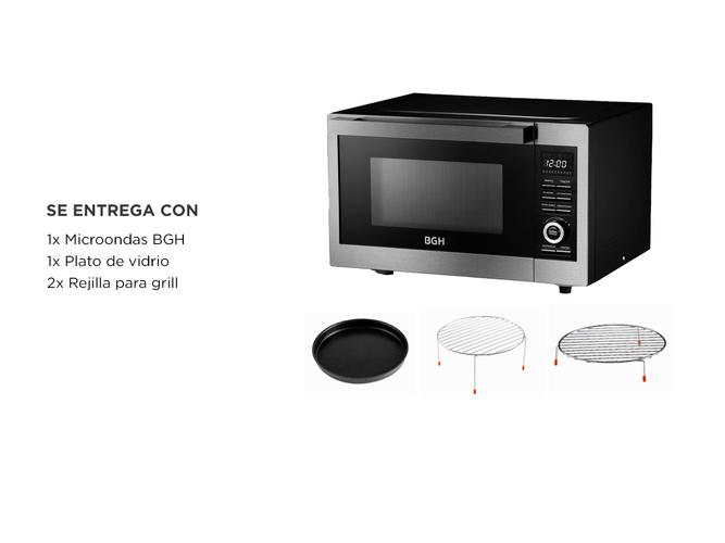 Microondas Air Fryer BGH 30 litros B330DFN24 Panel Digital - 5