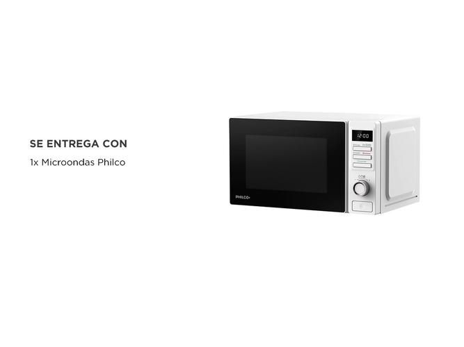 Microondas Philco 20 lts digital 94MPHDW20UAP color  Blanco - 5