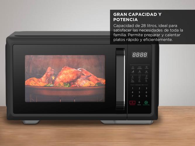 Microondas Atma 28 litros Digital Con Grill MATDGB28UAP color negro - 3