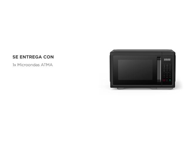 Microondas Atma 28 litros Digital Con Grill MATDGB28UAP color negro - 6