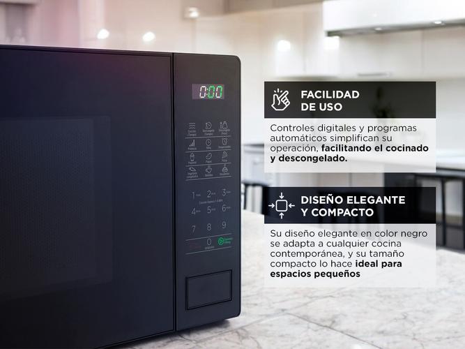 Microondas Atma 20 Lts Digital 700W Black Outlet - 2