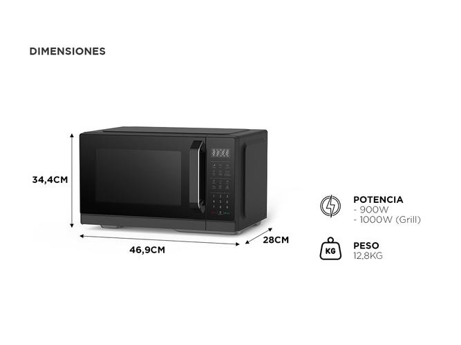 Microondas Atma Grill Digital 23 litros Negro  - 3
