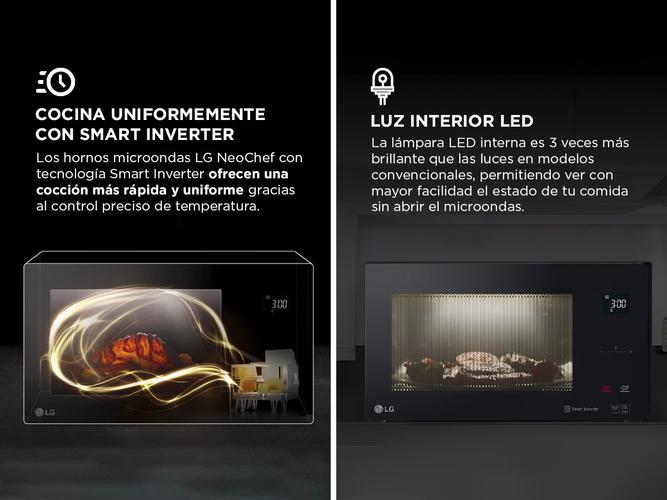Microondas LG NeoChef 42 Litros Inverter Acero Inoxidable Grill 1450w MH8298DIR - 3