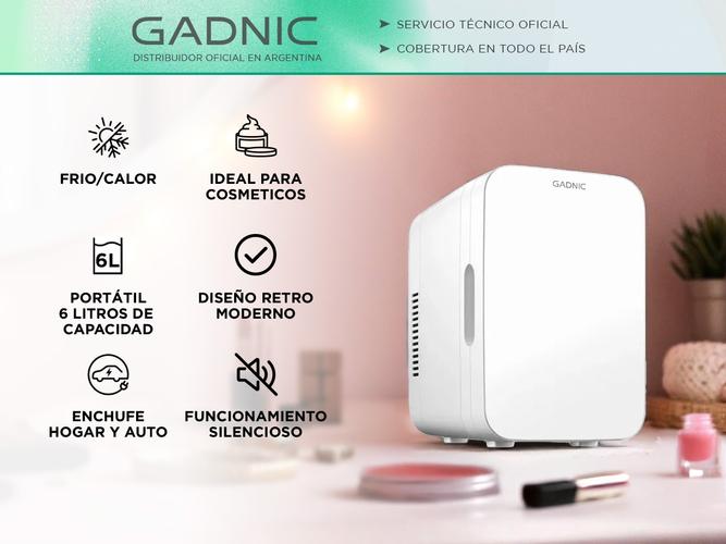 Mini Heladera Para Cosmeticos Make Up Hogar Gadnic 6L Frío Calor  - 1