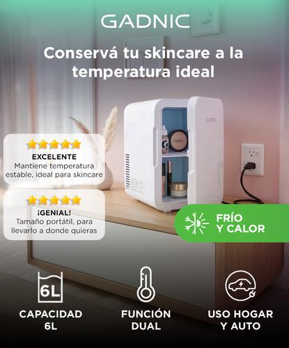 Mini Heladera Para Cosmeticos Make Up Hogar Gadnic 6L Frío Calor  - 1