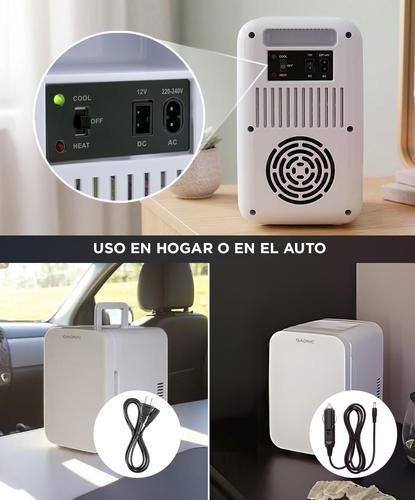Mini Heladera Para Cosmeticos Make Up Hogar Gadnic 6L Frío Calor  - 4