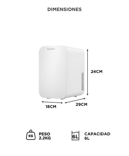 Mini Heladera Para Cosmeticos Make Up Hogar Gadnic 6L Frío Calor  - 5