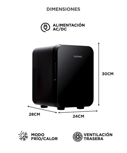 Mini Heladera Portátil Gadnic 10L Frío Calor Cosmeticos - 5