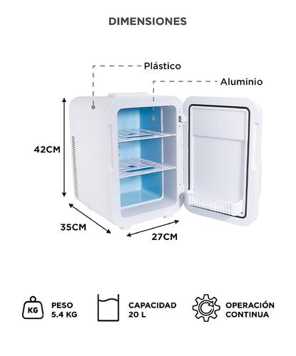 Mini Heladera Portátil Gadnic 20L Frío Calor Para Cosmeticos  y Hogar - 5