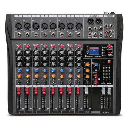 Consola de DJ Gadnic Mezcladora de 8 Vías - 0