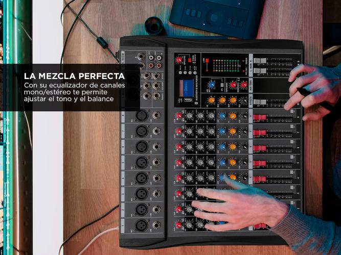 Consola de DJ Gadnic Mezcladora de 8 Vías - 3